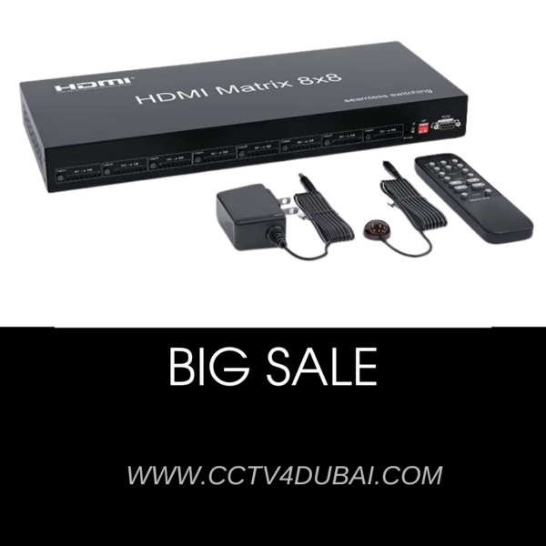 Hdmi Seamless Matrix Switcher 8x8 Switch 8 in 8 out with IR RS232 EDID With Audio Video Splitter Converter for Computer Monitor